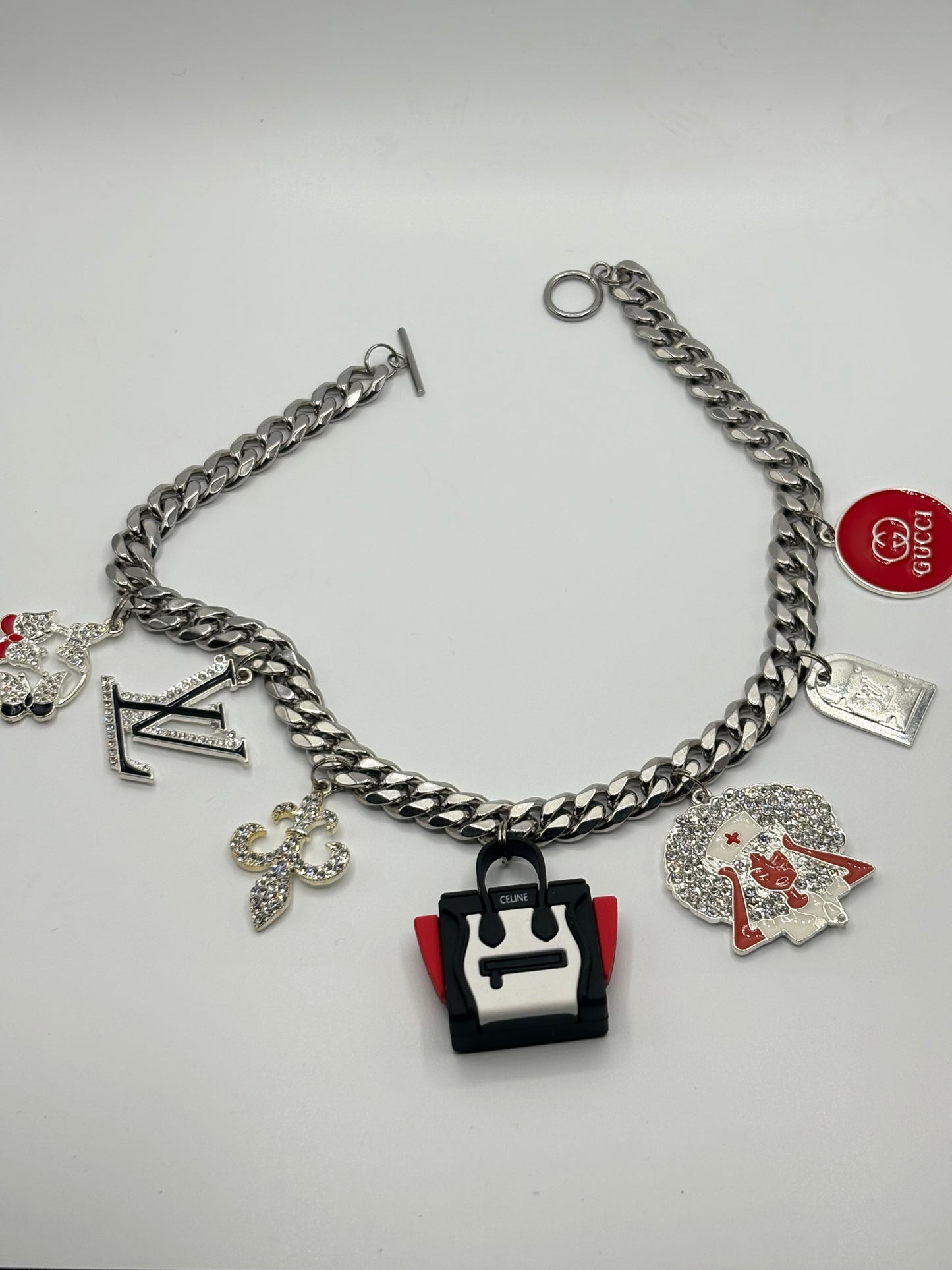 Grave Yards: Luxury Charm Cuban Chain Necklace